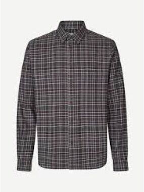 Samsoe Samsoe. Sarayan J Button Down Shirt. Black & White. Size Large.